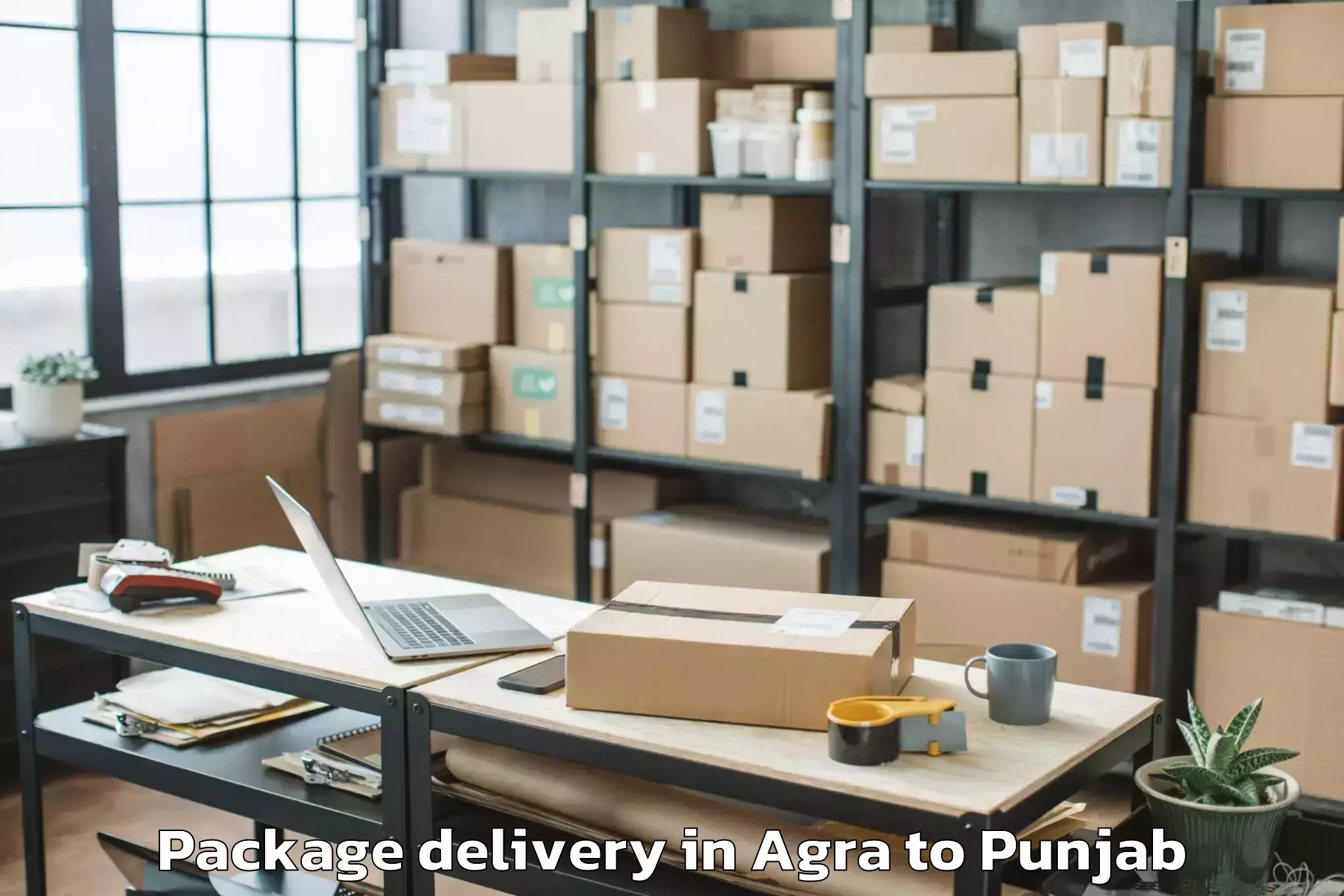 Book Agra to Hoshiarpur Package Delivery